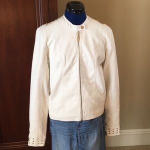 Daytrip (Buckle) pleather jacket with gold studs